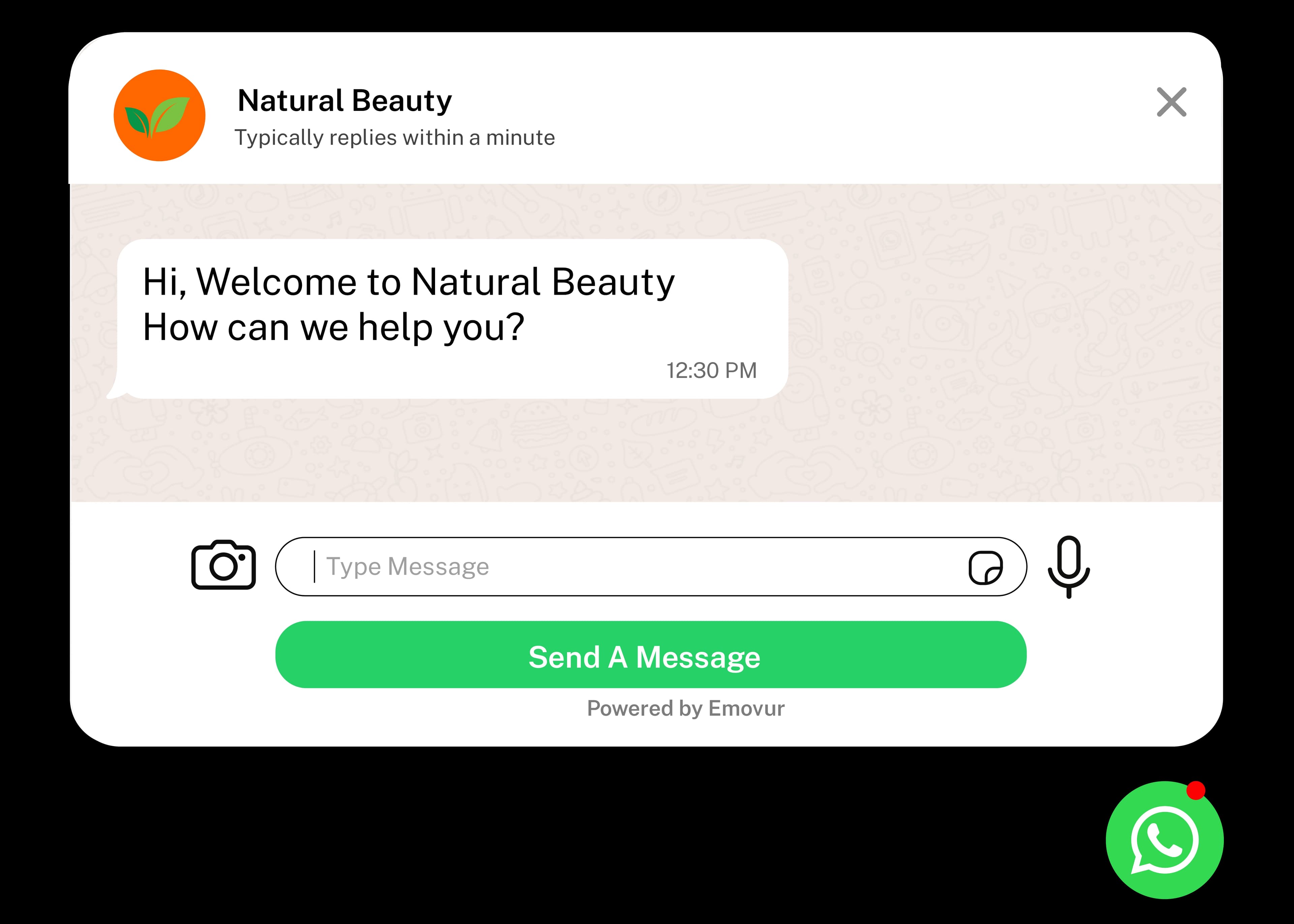 WhatsApp Chat Widget Hero