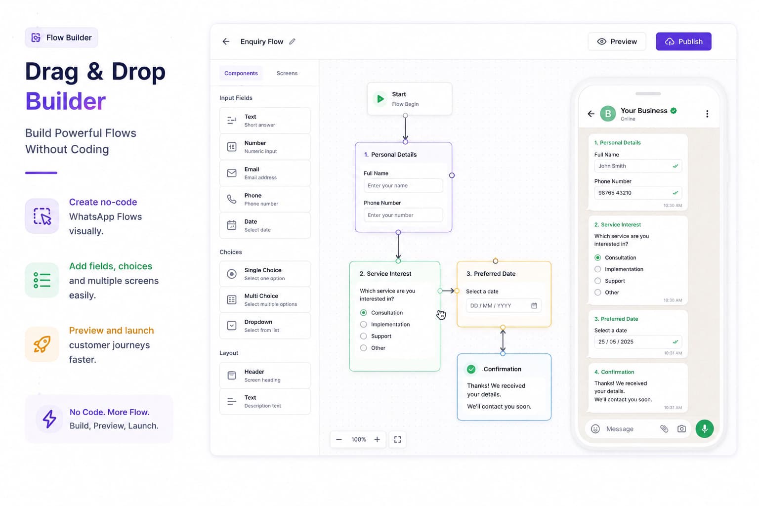 Drag & Drop Builder